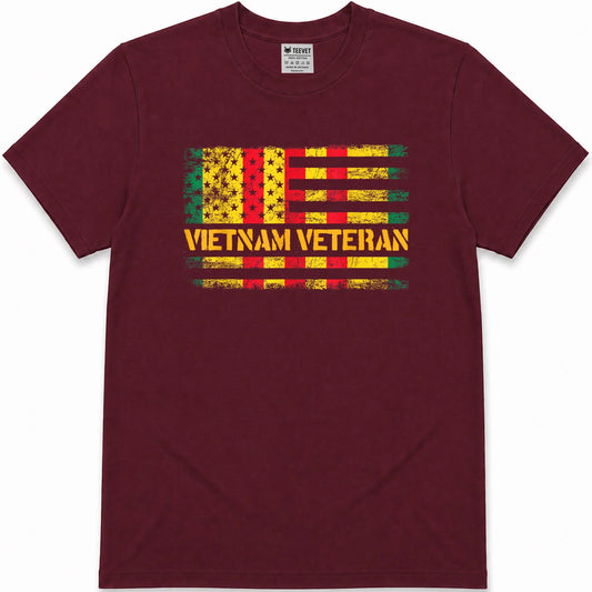 Proud Retired Men USA Vietnam Veteran T-Shirt