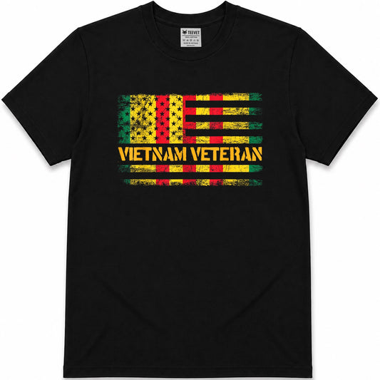 Proud Retired Men USA Vietnam Veteran T-Shirt