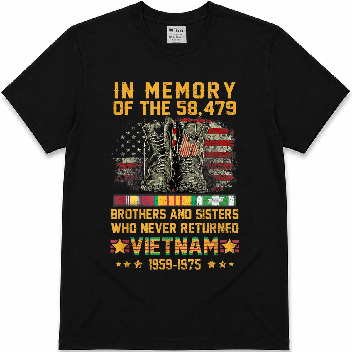 in Memory of The 58479 Brothers and Sisters Vietnam Veteran T-Shirt