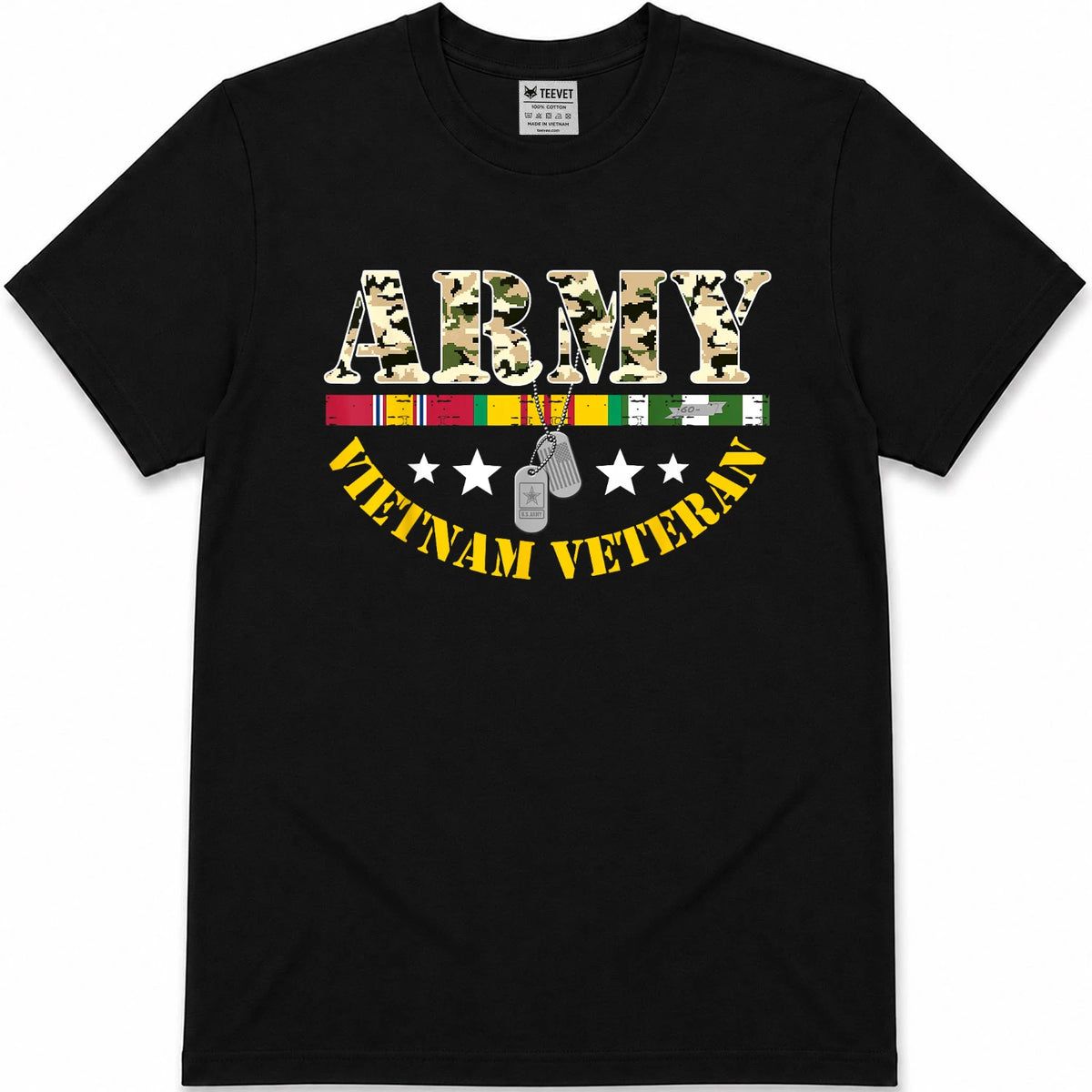 US Army Vietnam Veteran USA Flag Shirt, Veteran Vietnam Army T-Shirt
