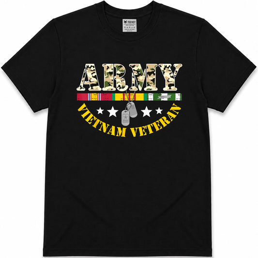 US Army Vietnam Veteran USA Flag Shirt, Veteran Vietnam Army T-Shirt