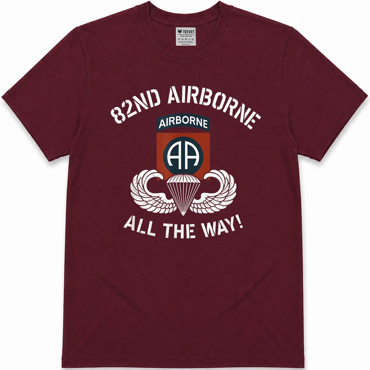 82nd Airborne Division Infantry Paratrooper Vietnam Veteran T-Shirt