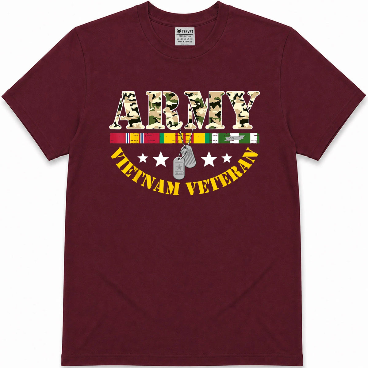 US Army Vietnam Veteran USA Flag Shirt, Veteran Vietnam Army T-Shirt