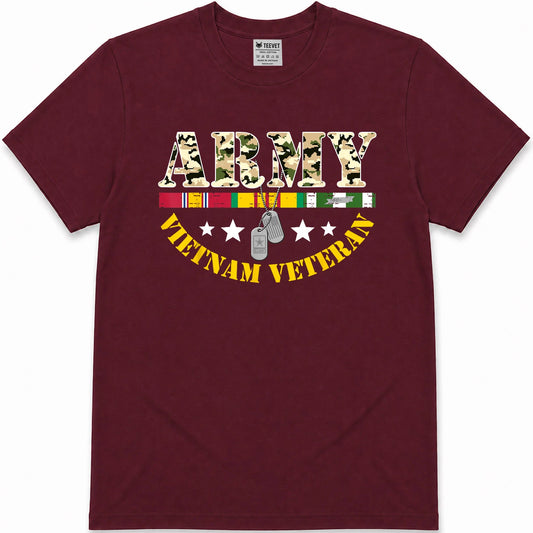 US Army Vietnam Veteran USA Flag Shirt, Veteran Vietnam Army T-Shirt