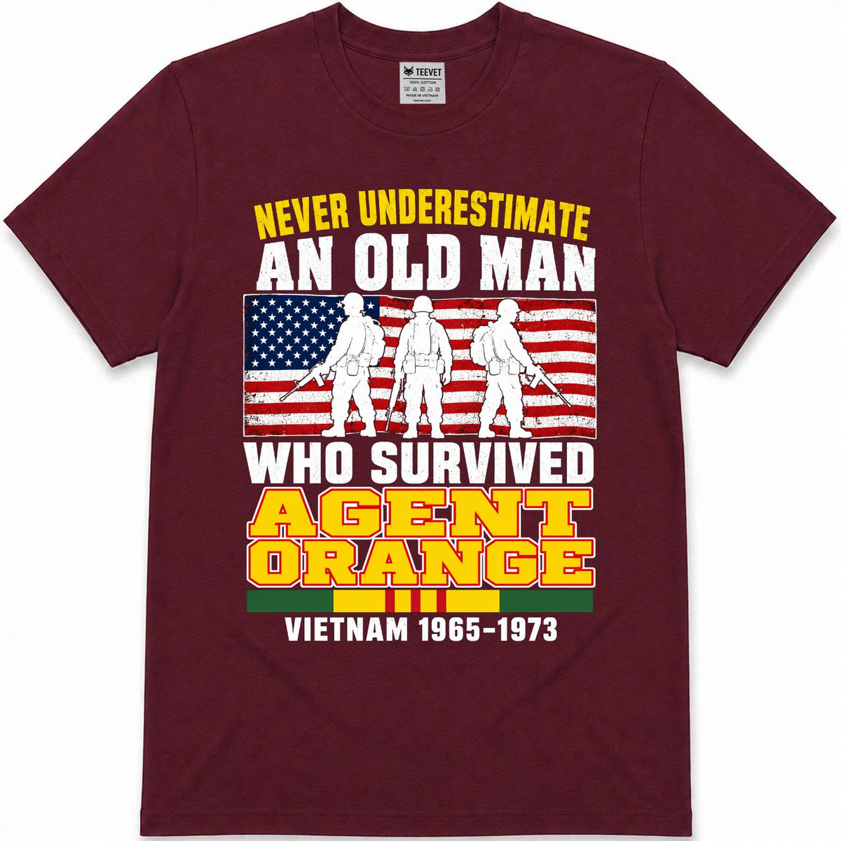 Never Underestimate An Old Man Who Survived Agent Orange T-Shirt