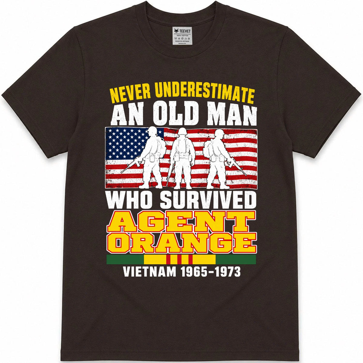 Never Underestimate An Old Man Who Survived Agent Orange T-Shirt