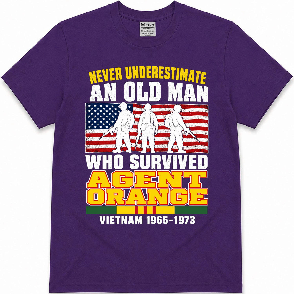 Never Underestimate An Old Man Who Survived Agent Orange T-Shirt
