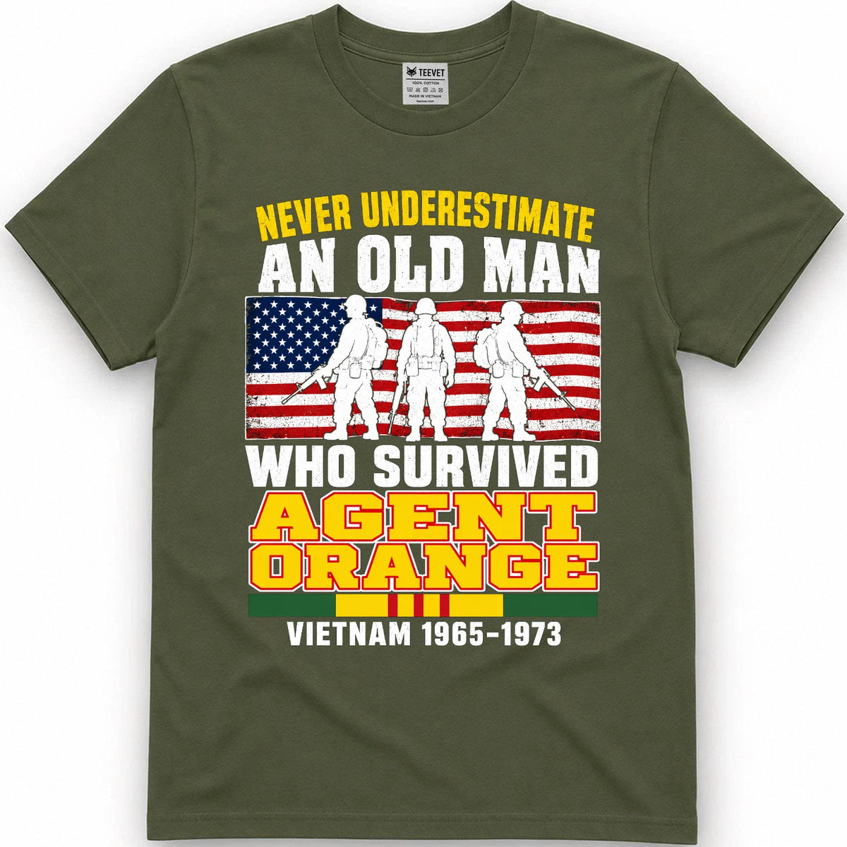 Never Underestimate An Old Man Who Survived Agent Orange T-Shirt