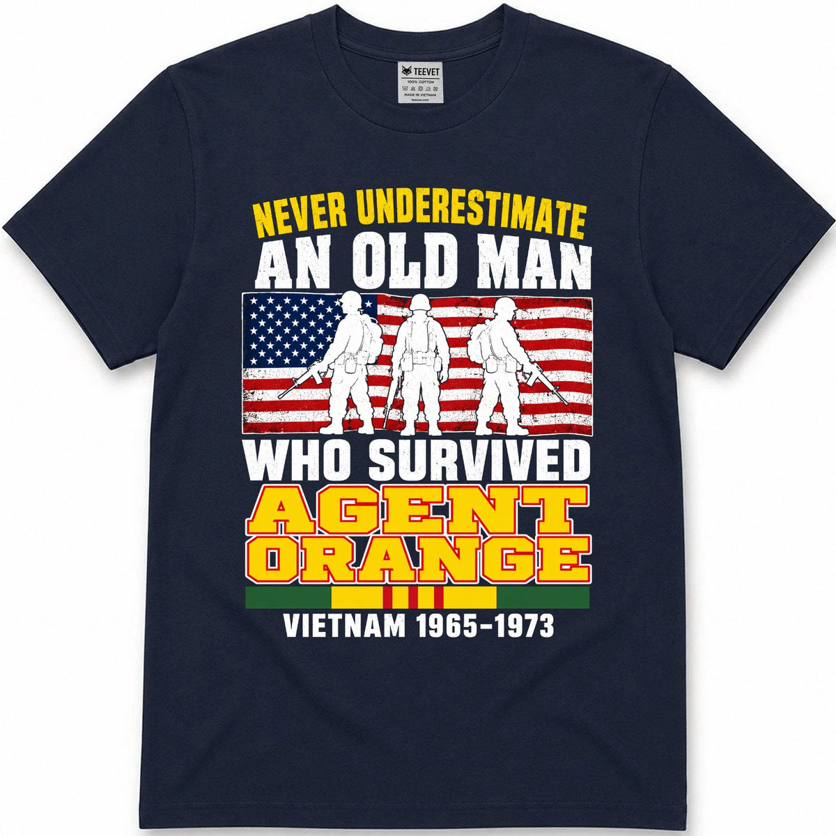 Never Underestimate An Old Man Who Survived Agent Orange T-Shirt