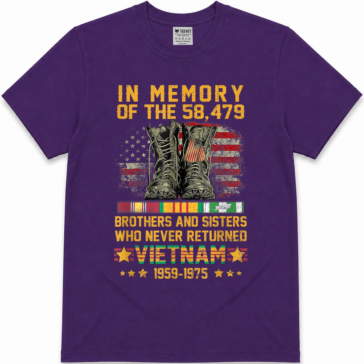in Memory of The 58479 Brothers and Sisters Vietnam Veteran T-Shirt