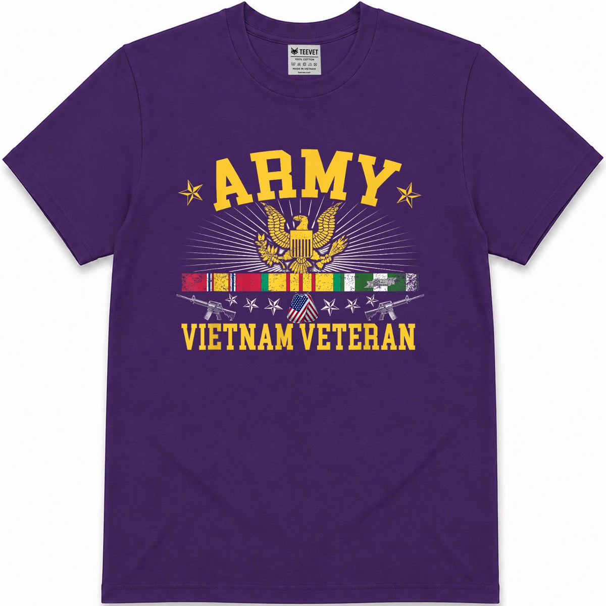 US Vietnam Veteran USA Flag T-Shirt