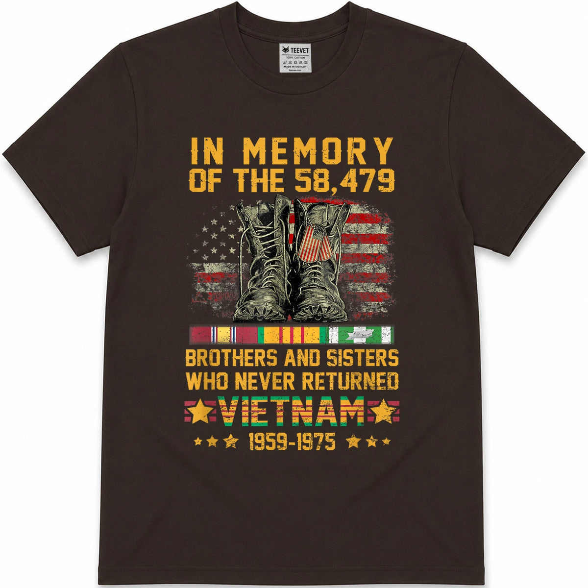 in Memory of The 58479 Brothers and Sisters Vietnam Veteran T-Shirt