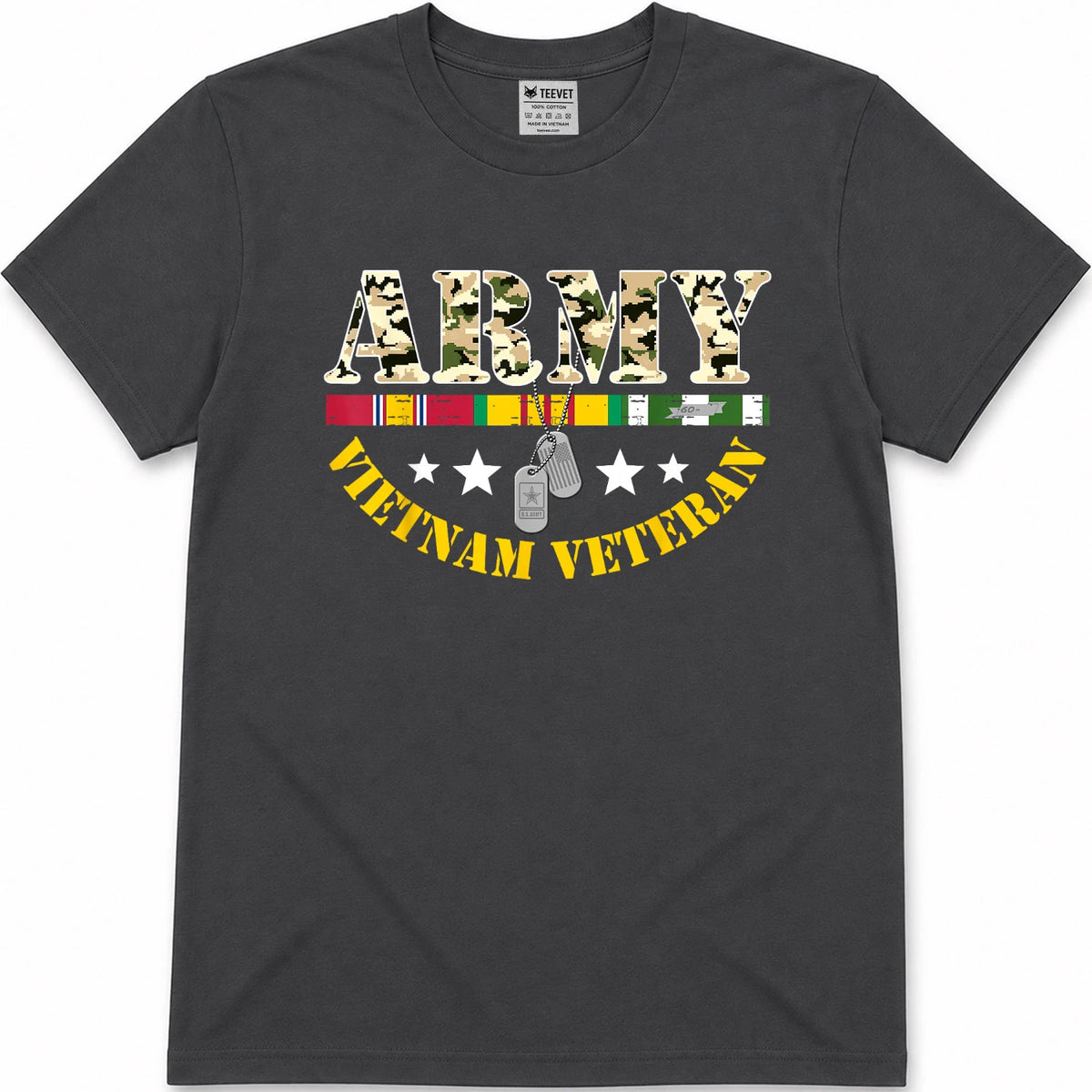 US Army Vietnam Veteran USA Flag Shirt, Veteran Vietnam Army T-Shirt