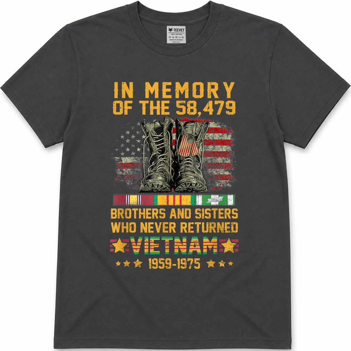 in Memory of The 58479 Brothers and Sisters Vietnam Veteran T-Shirt