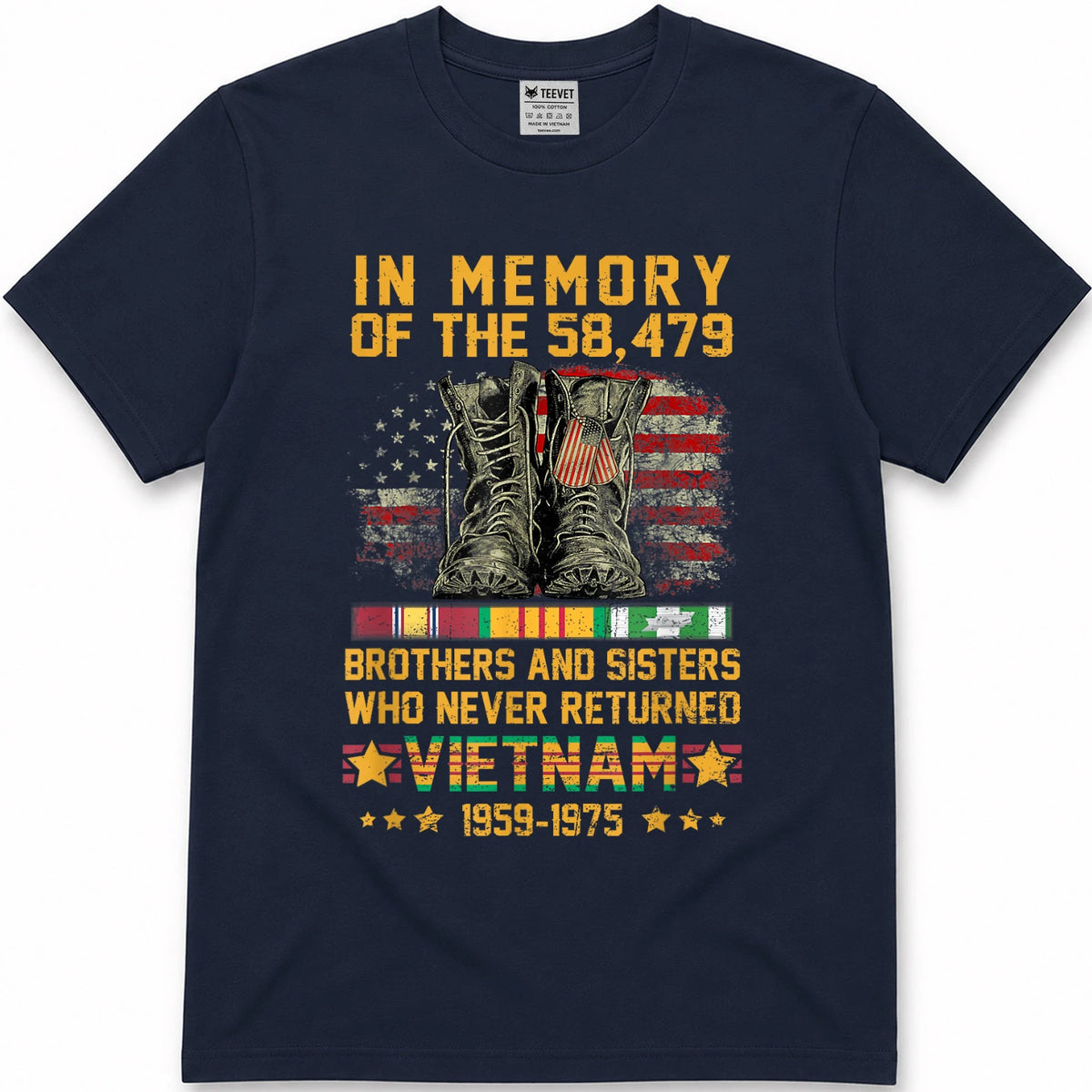 in Memory of The 58479 Brothers and Sisters Vietnam Veteran T-Shirt