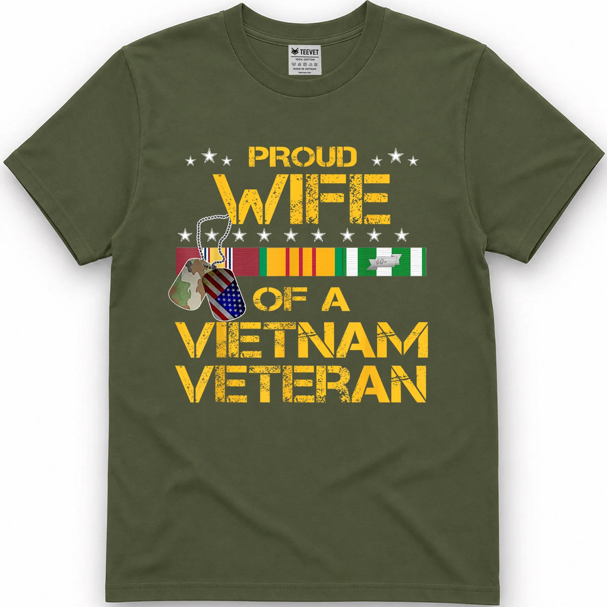 Proud Wife of A Vietnam Veteran My Husband is A Hero T-Shirt T-Shirt