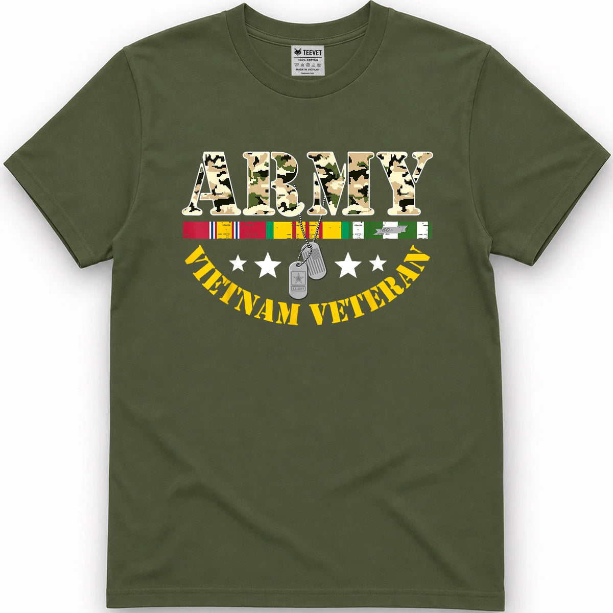 US Army Vietnam Veteran USA Flag Shirt, Veteran Vietnam Army T-Shirt