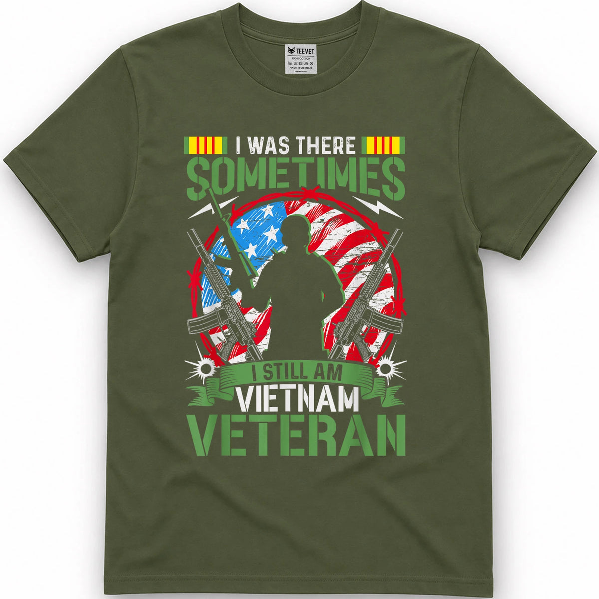 was There Sometimes I Still Am Vietnam Veteran T-Shirt